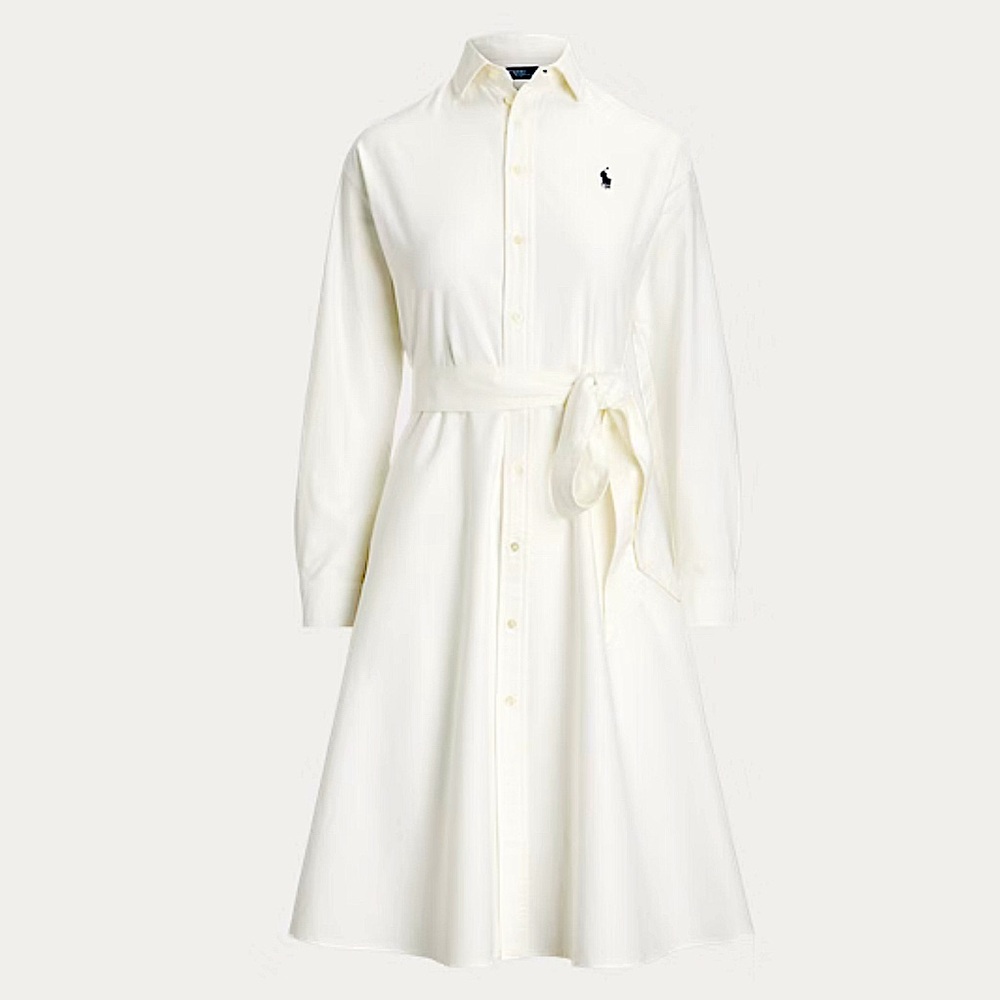 * SOLD *Ralph Lauren Women's Cream ShirtDress